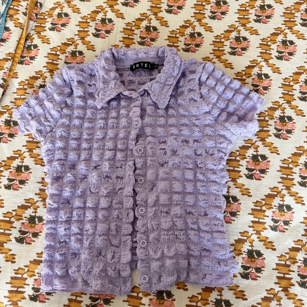 90s Lavender Knit Top